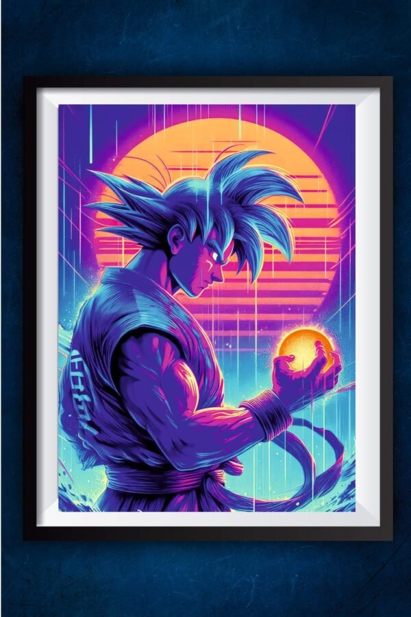 Goku Neon Art