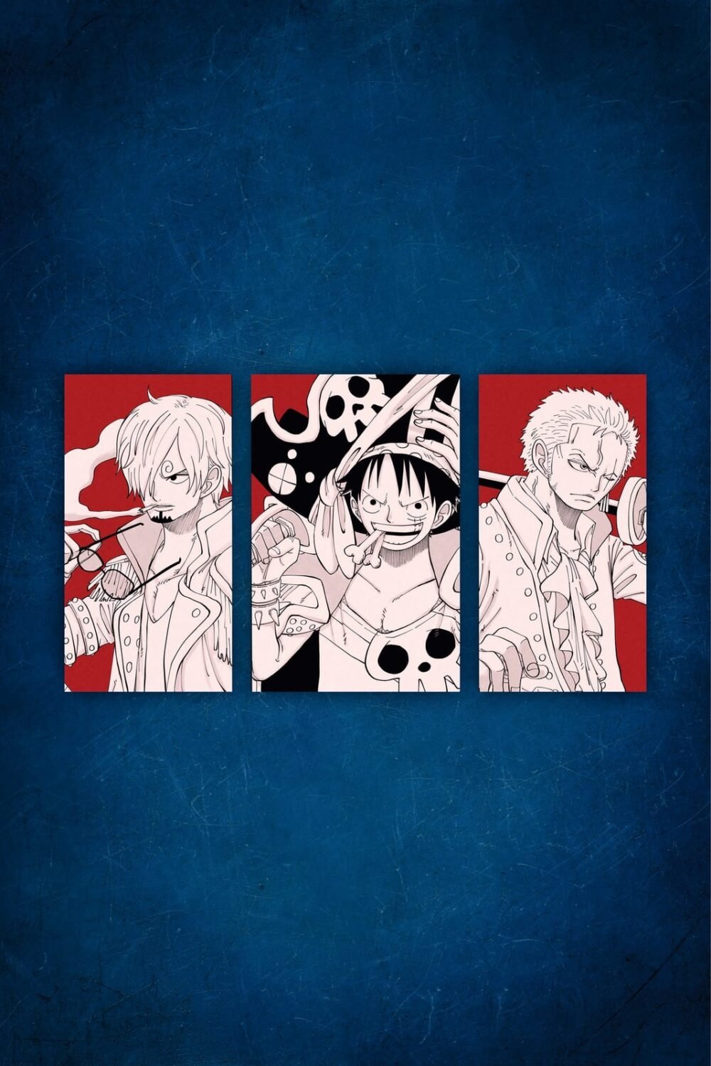 Luffy Zoro and Sanji — Split Poster