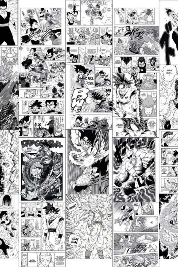 Dragon Ball Z Manga Panel Collage Kit