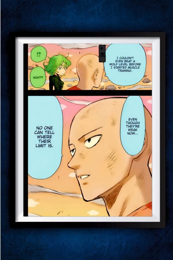 Saitama Manga Colored Poster
