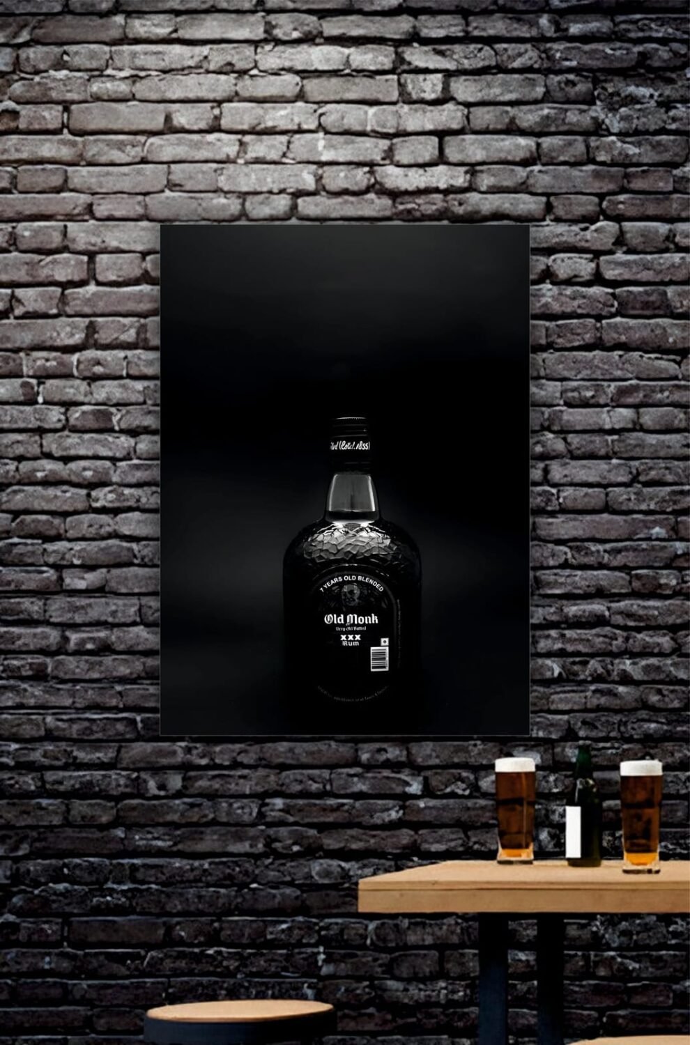 Old Monk Aesthetic Poster