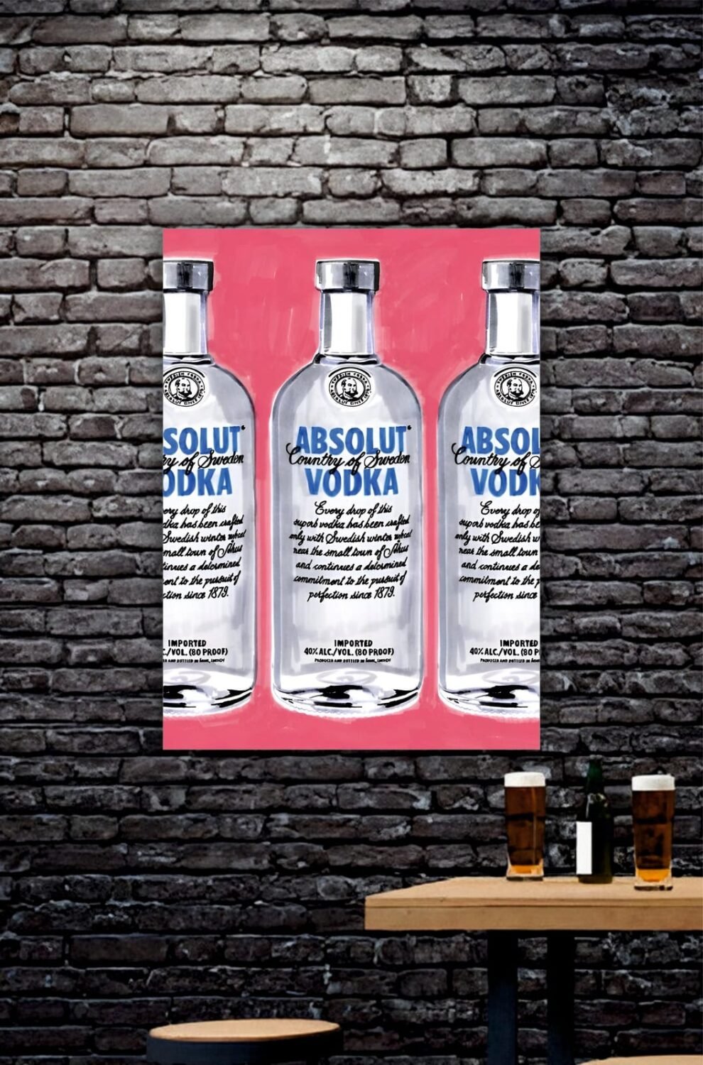 Absolute Vodka Aesthetic Poster