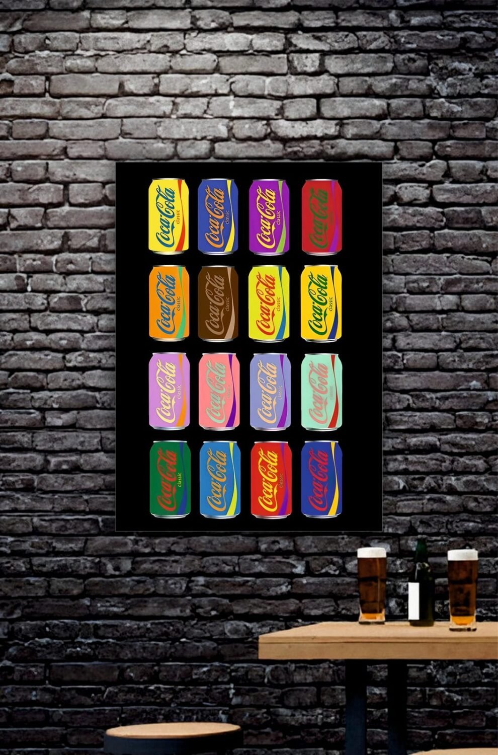 Coke Cans Aesthetic Poster