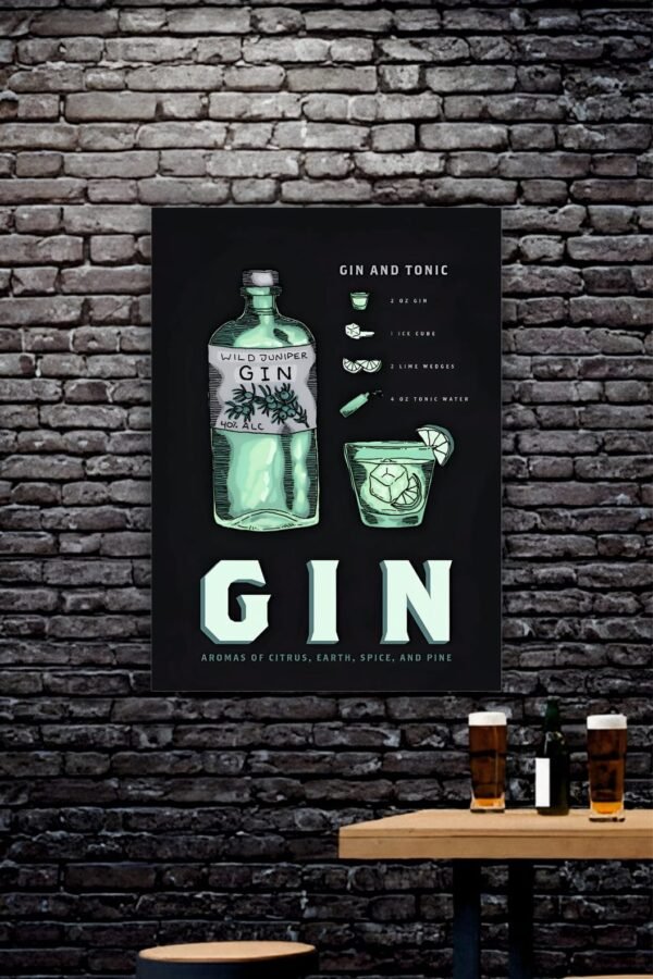 Gin Aesthetic Poster