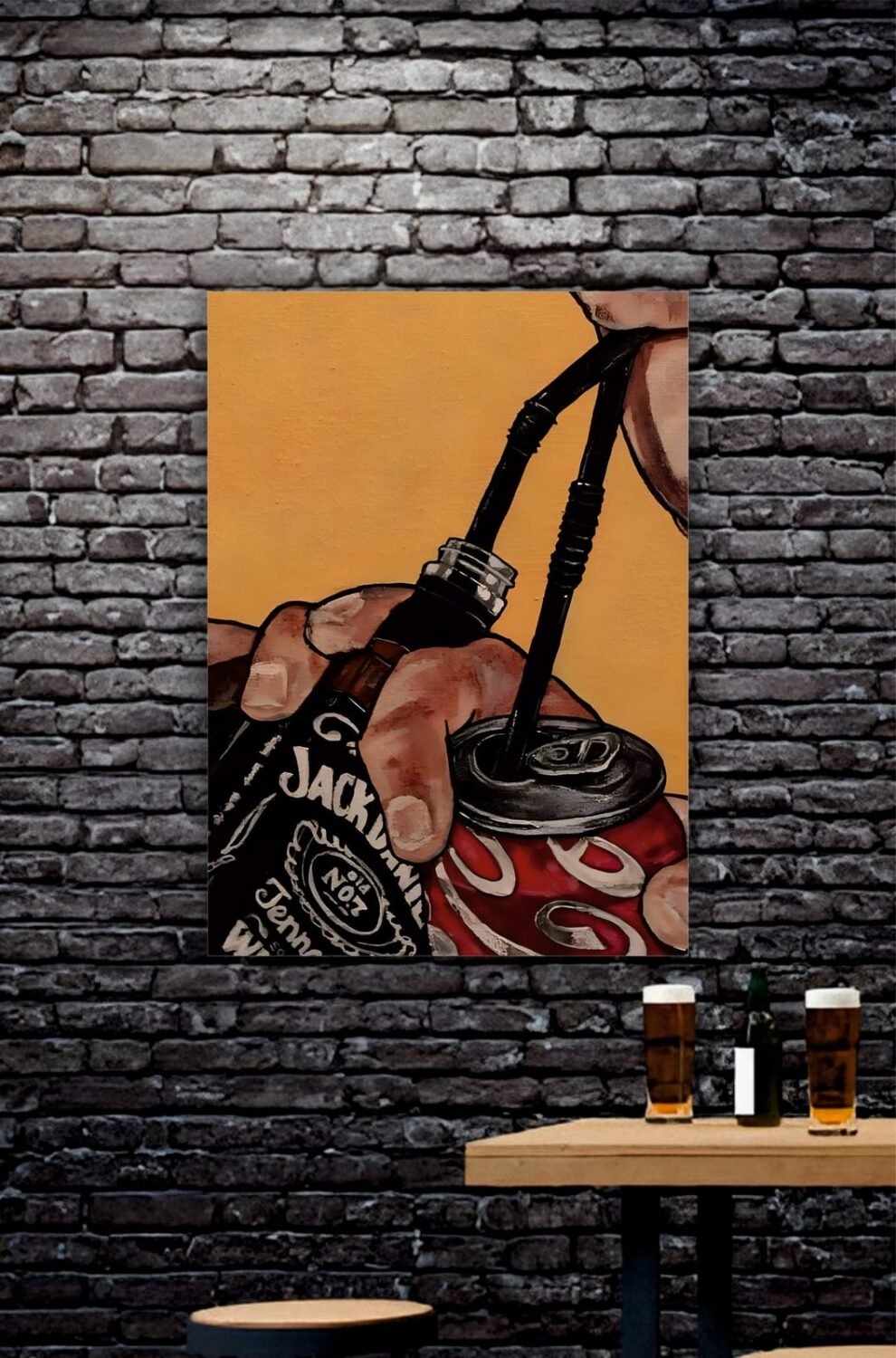 Jack & Coke Aesthetic Poster