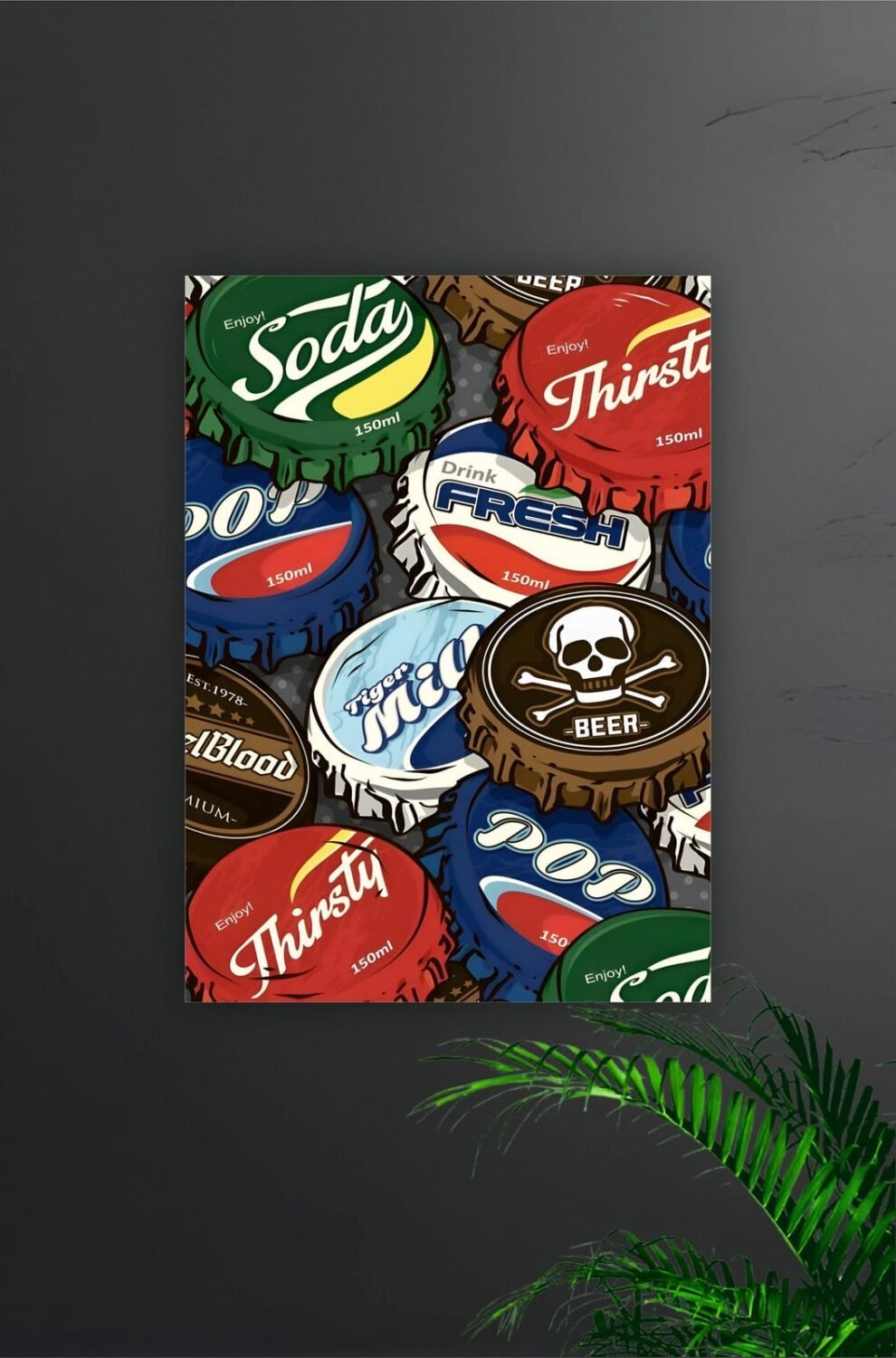 Drinks Cap Aesthetic Poster
