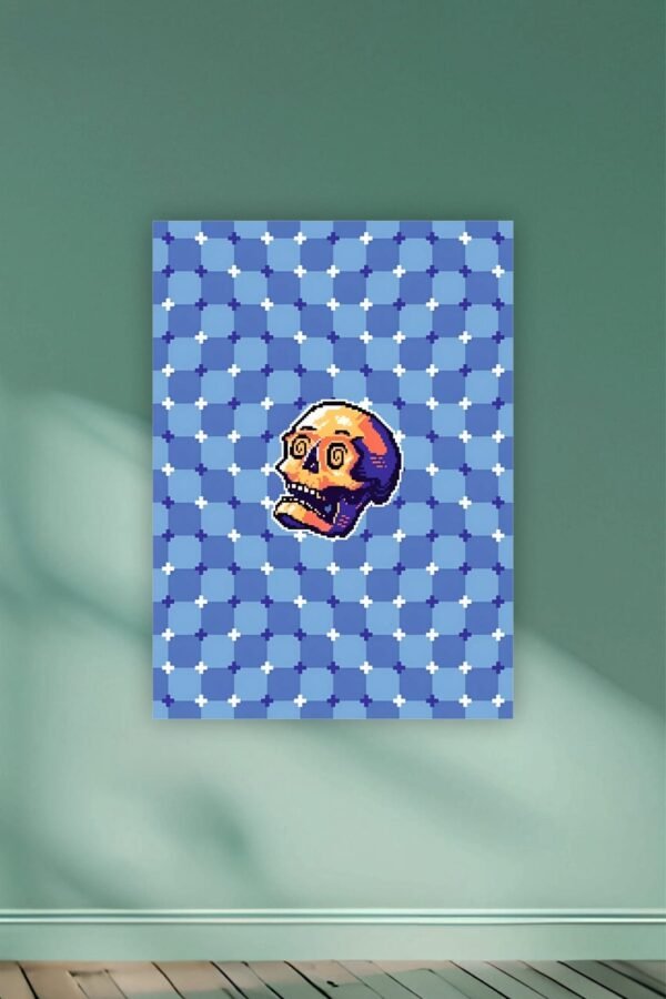 Skull Illusion Aesthetic Poster
