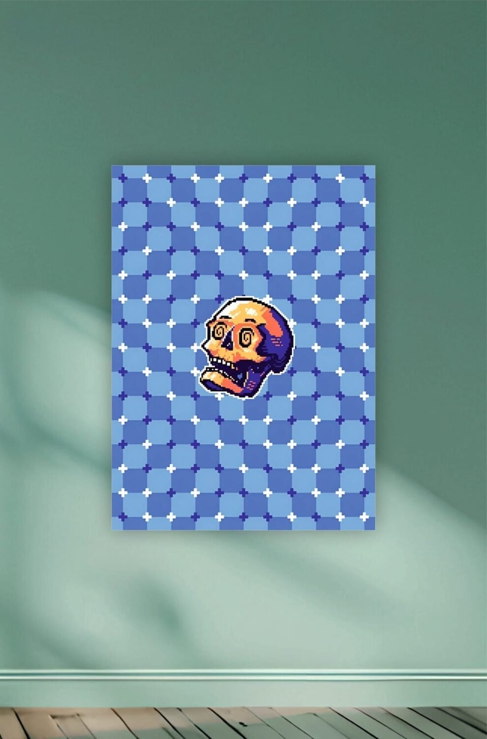 Skull Illusion Aesthetic Poster