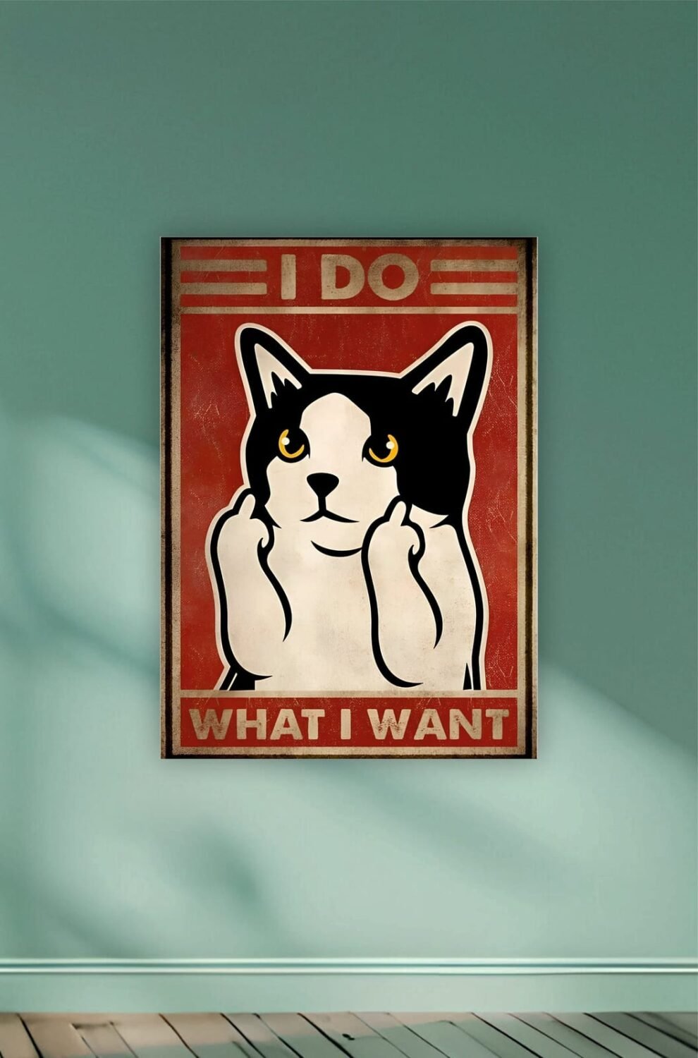 Cat I do what i want Aesthetic Poster