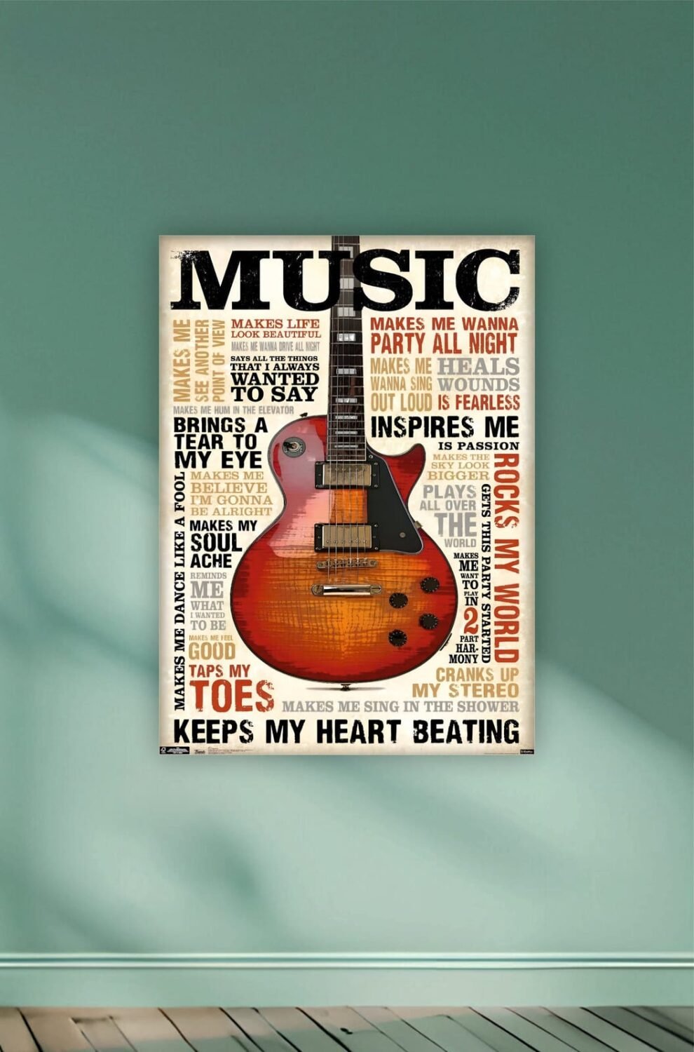 Guitar Music Aesthetic Poster