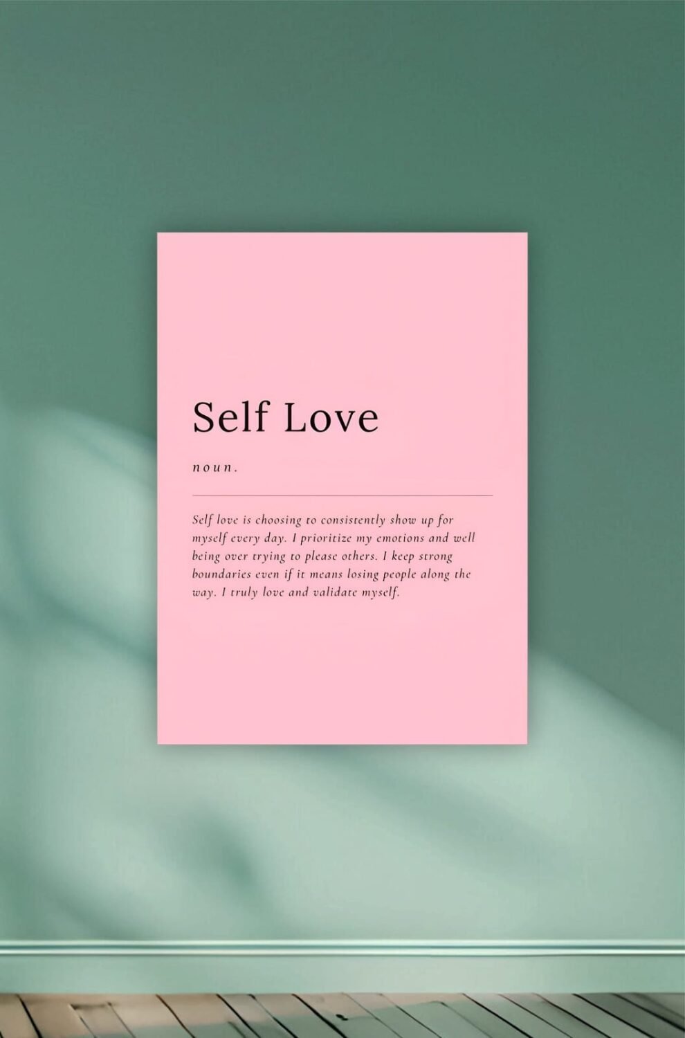 Self Love Explained Aesthetic Poster