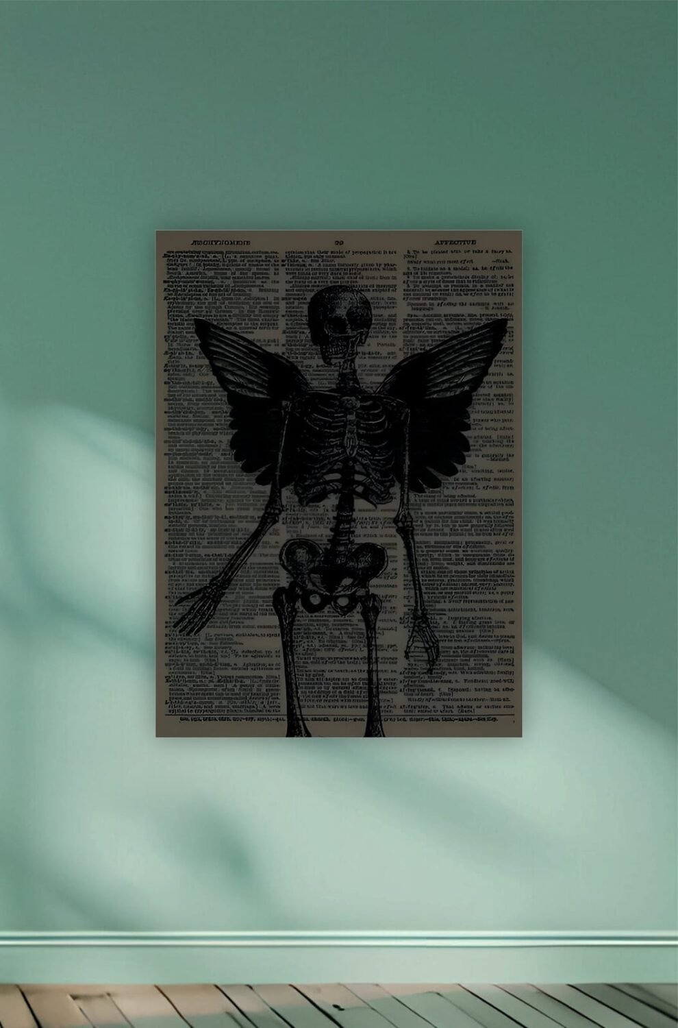 Skelton Got Wings Aesthetic Book Poster