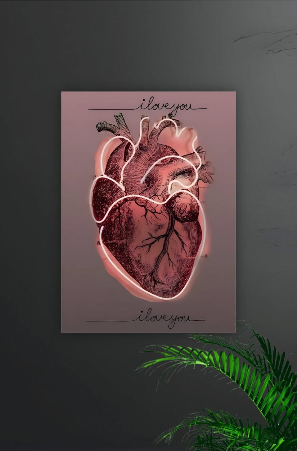 I love you Aesthetic Heart Poster
