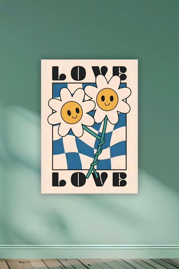 Love Aesthetic Flowers Poster