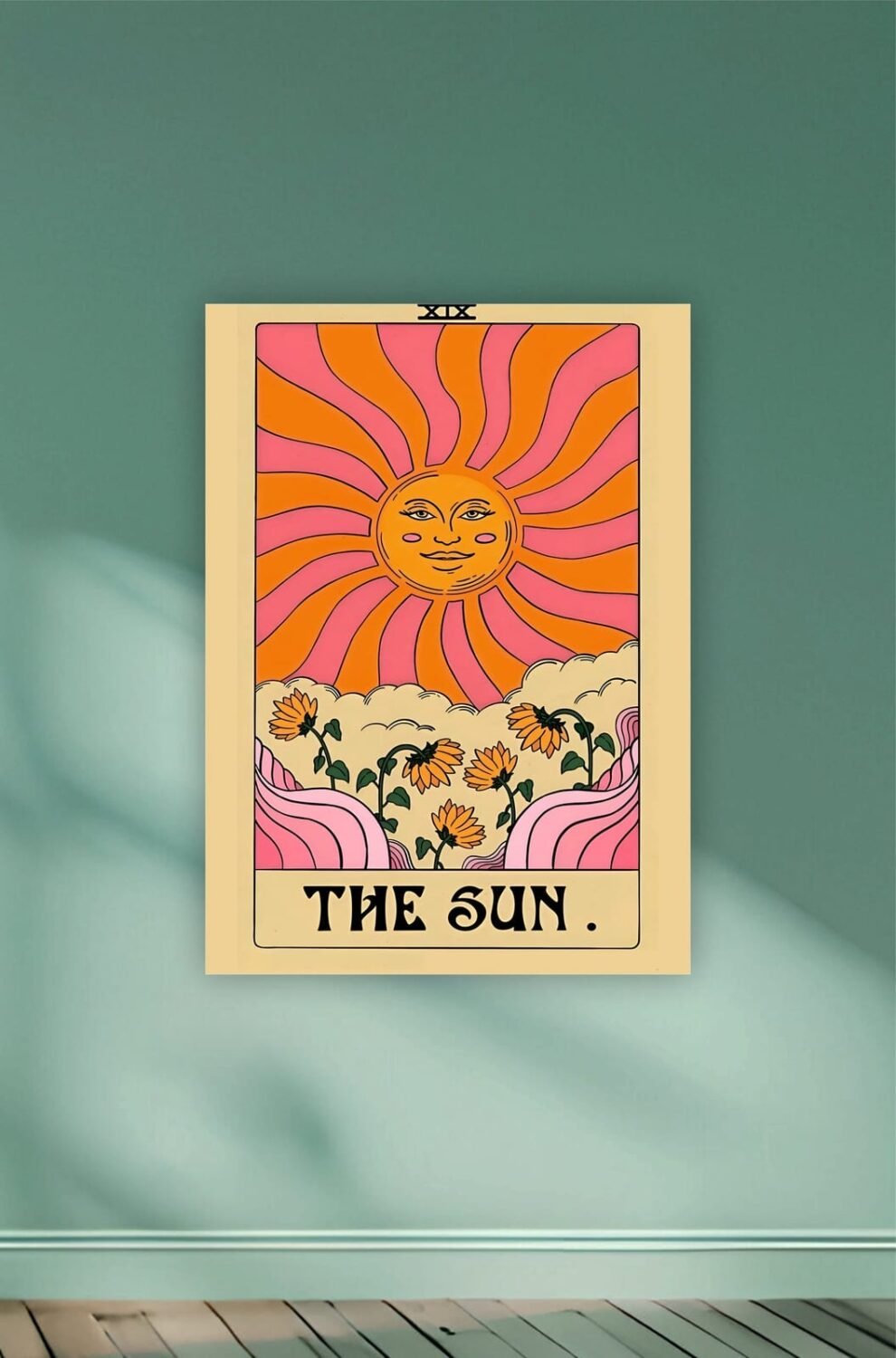 Flowery Sun Aesthetic Poster