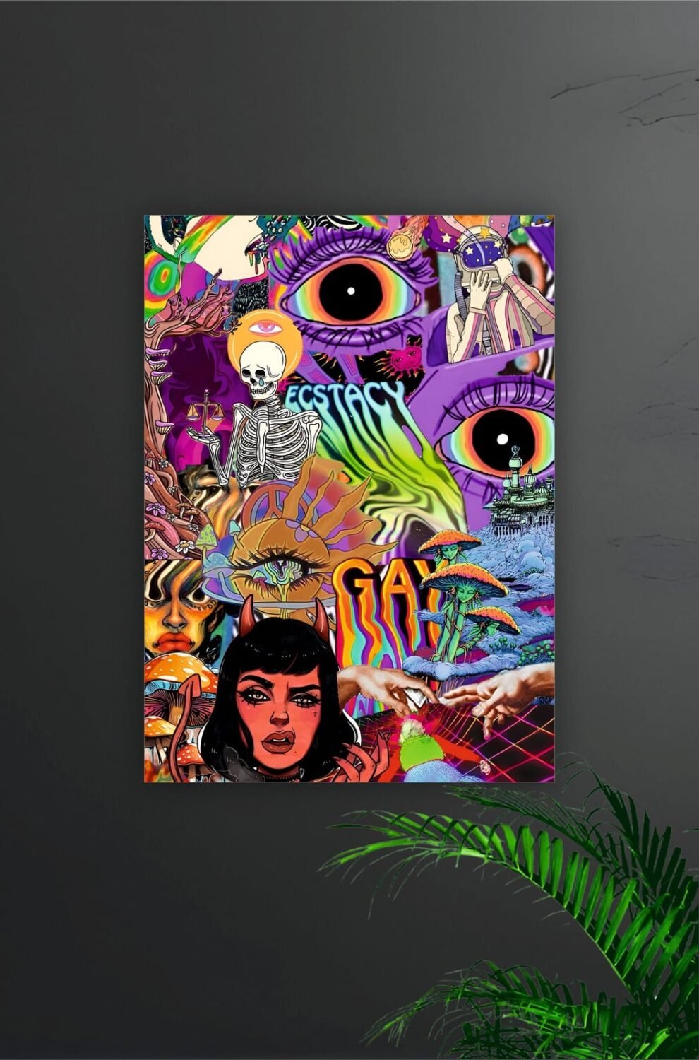 Trippy Racist Aesthetic Poster