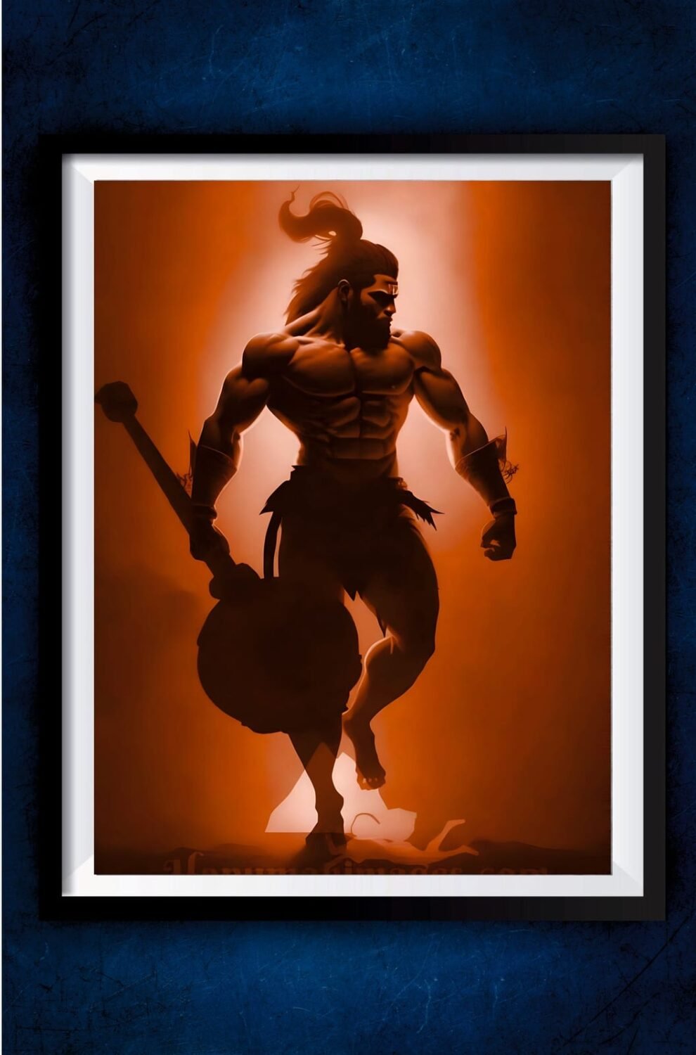 Hanuman Ji With Gada Poster