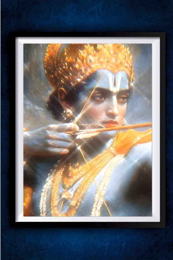Lord Krishna Glowing Poster