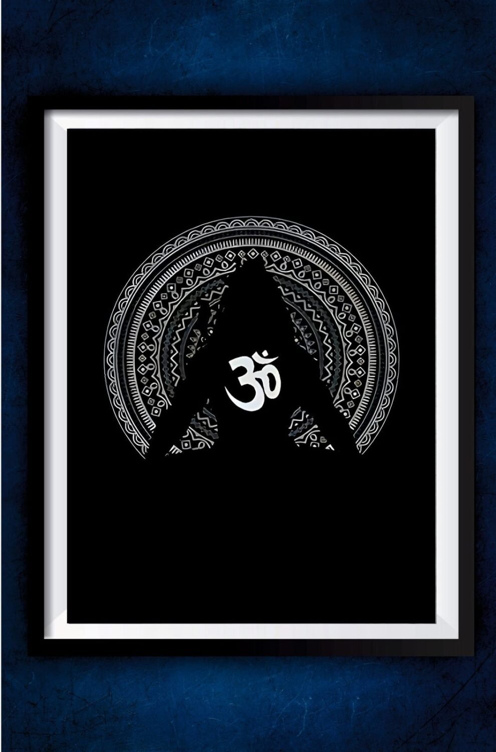 Mahadev Meditating Om Poster