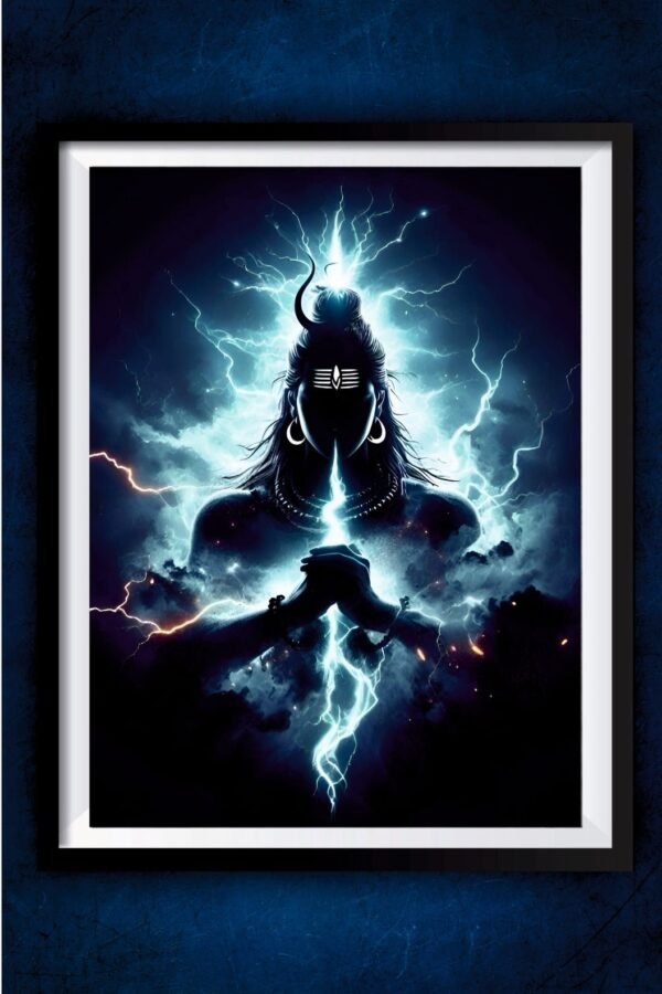 Lord Shiva Lightining Poster