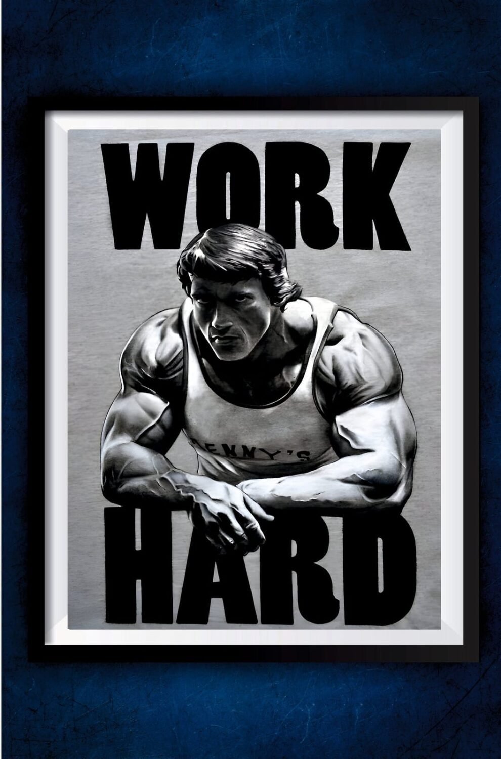 Arnold Schwarzenegger Work Hard Poster