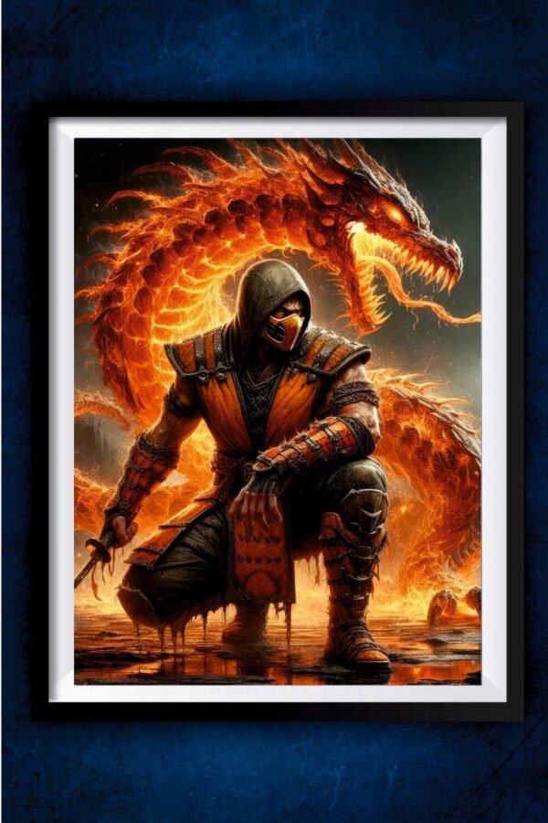 Scorpion Mortal Kombat Poster