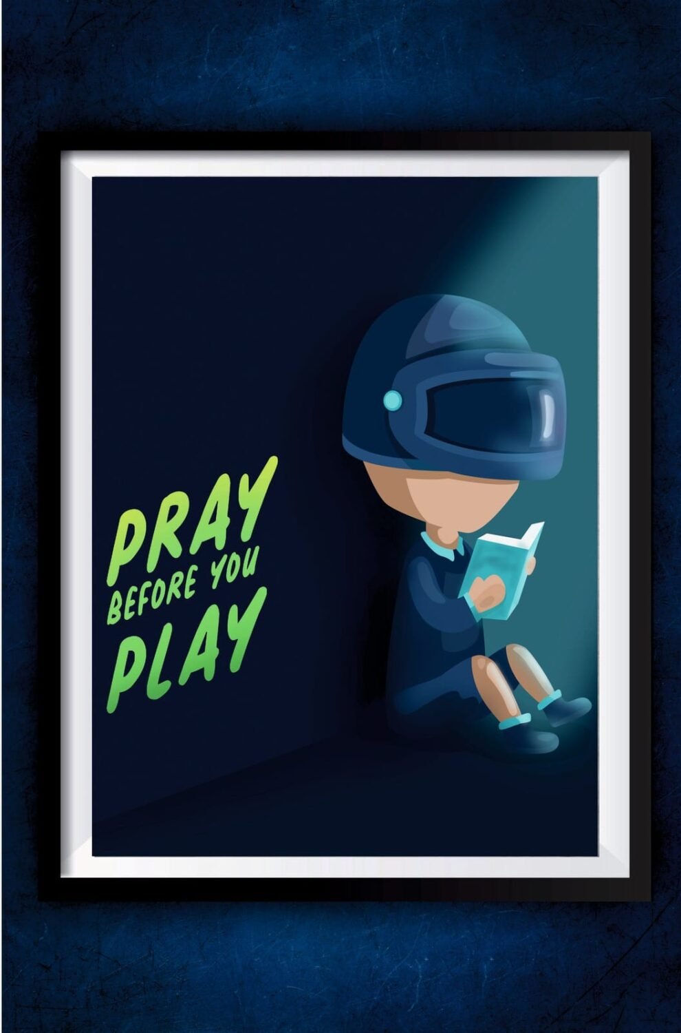Pray before you play BGMI Poster