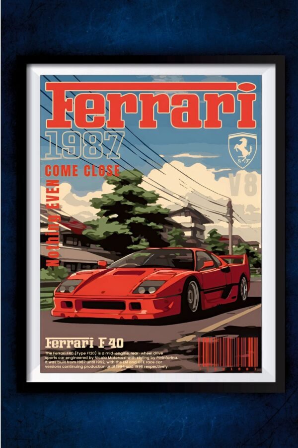 Ferrari Vintage Poster
