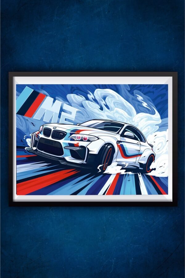BMW M2 abstract Poster