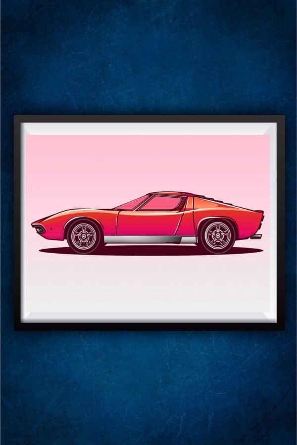 Minimalist Super Car Poster