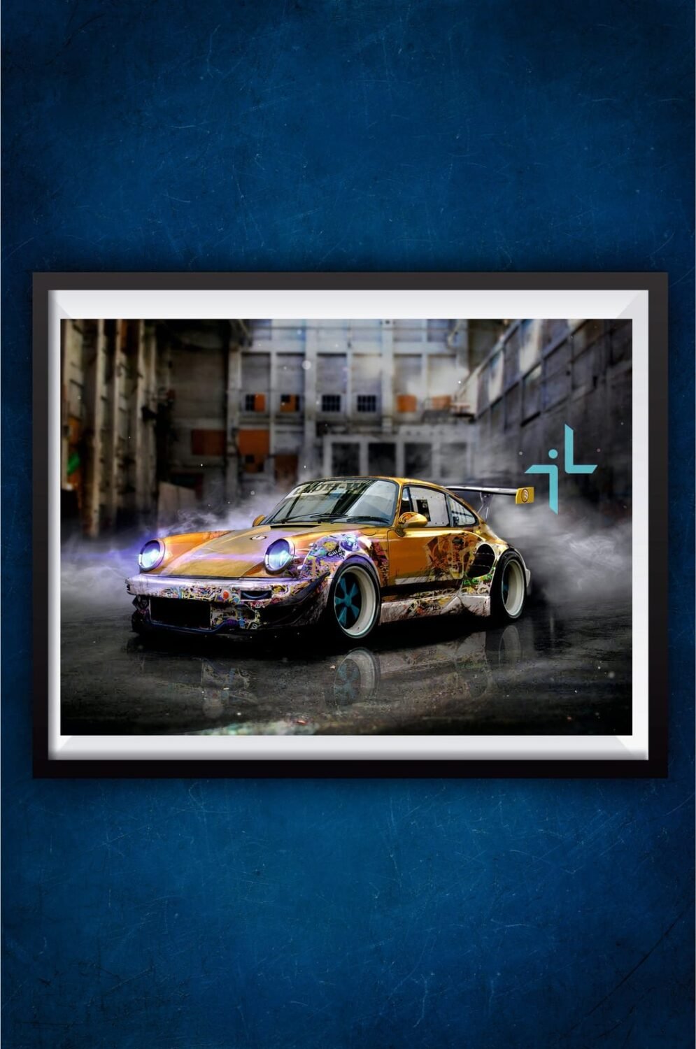 Graffiti on Super Car Poster