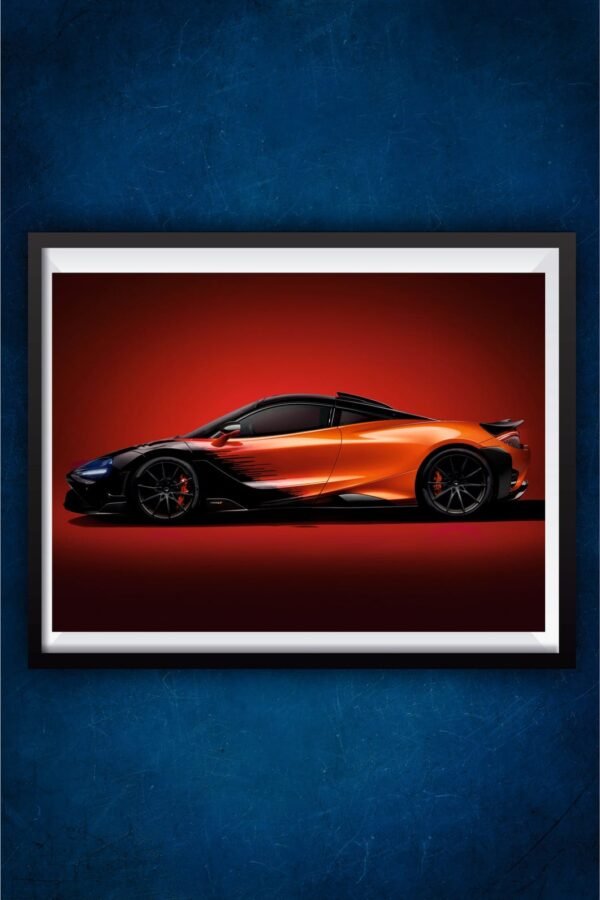 McLaren 765LT Super Car Poster
