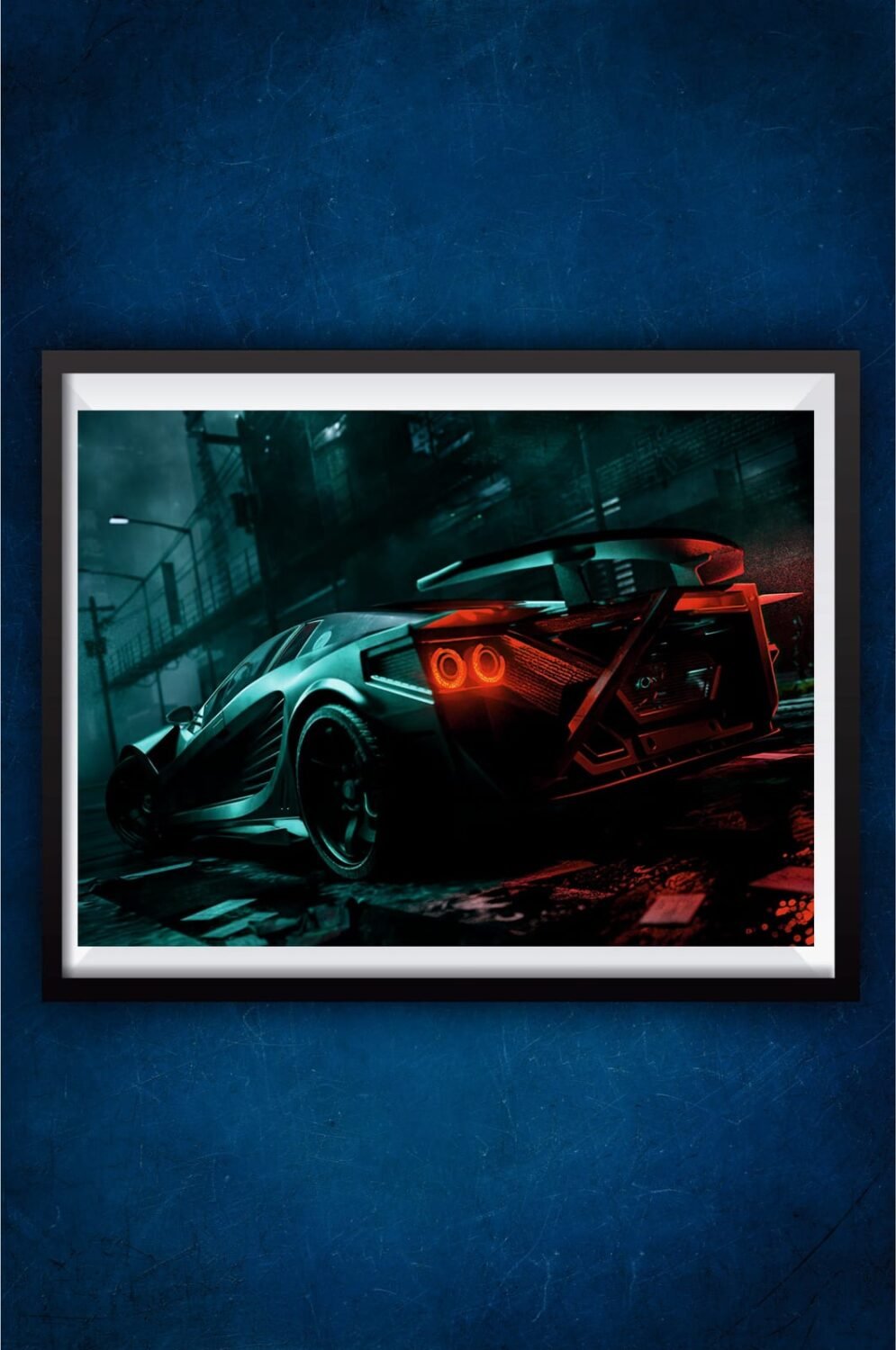 Cyberpunk Supercar Poster