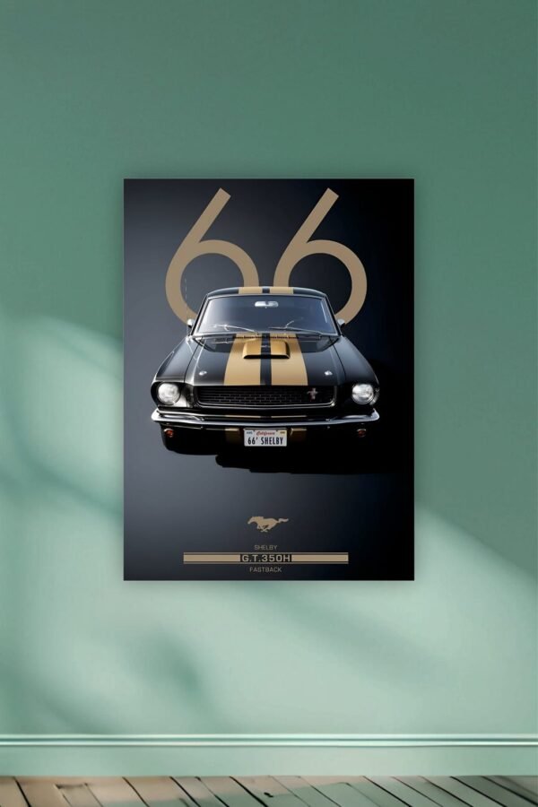 1966 Shelby GT350 Mustang Poster