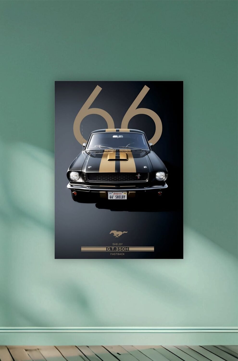 1966 Shelby GT350 Mustang Poster