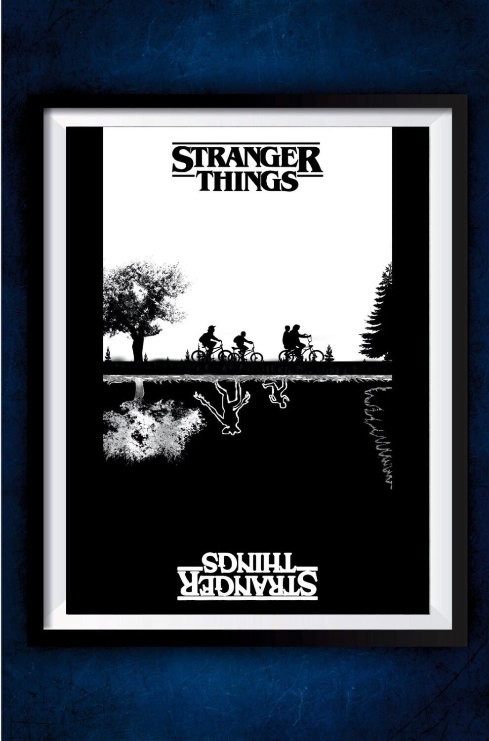 The Upside Down in Woods Poster
