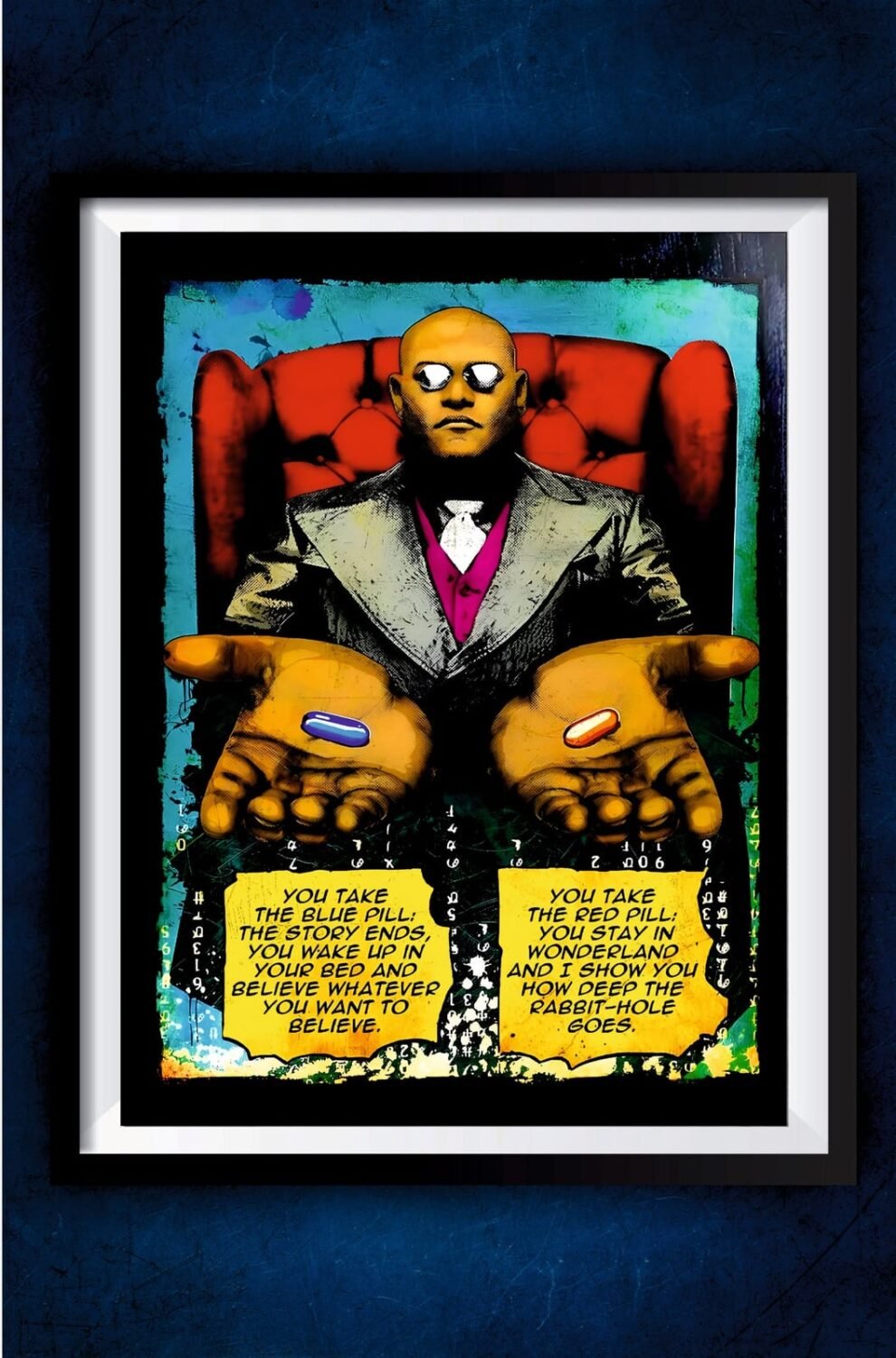 Matrix Red and Blue Pill Poster