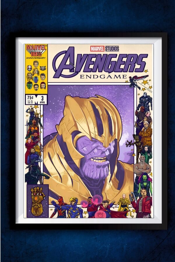 Avengers Endgame Comic Banner Poster