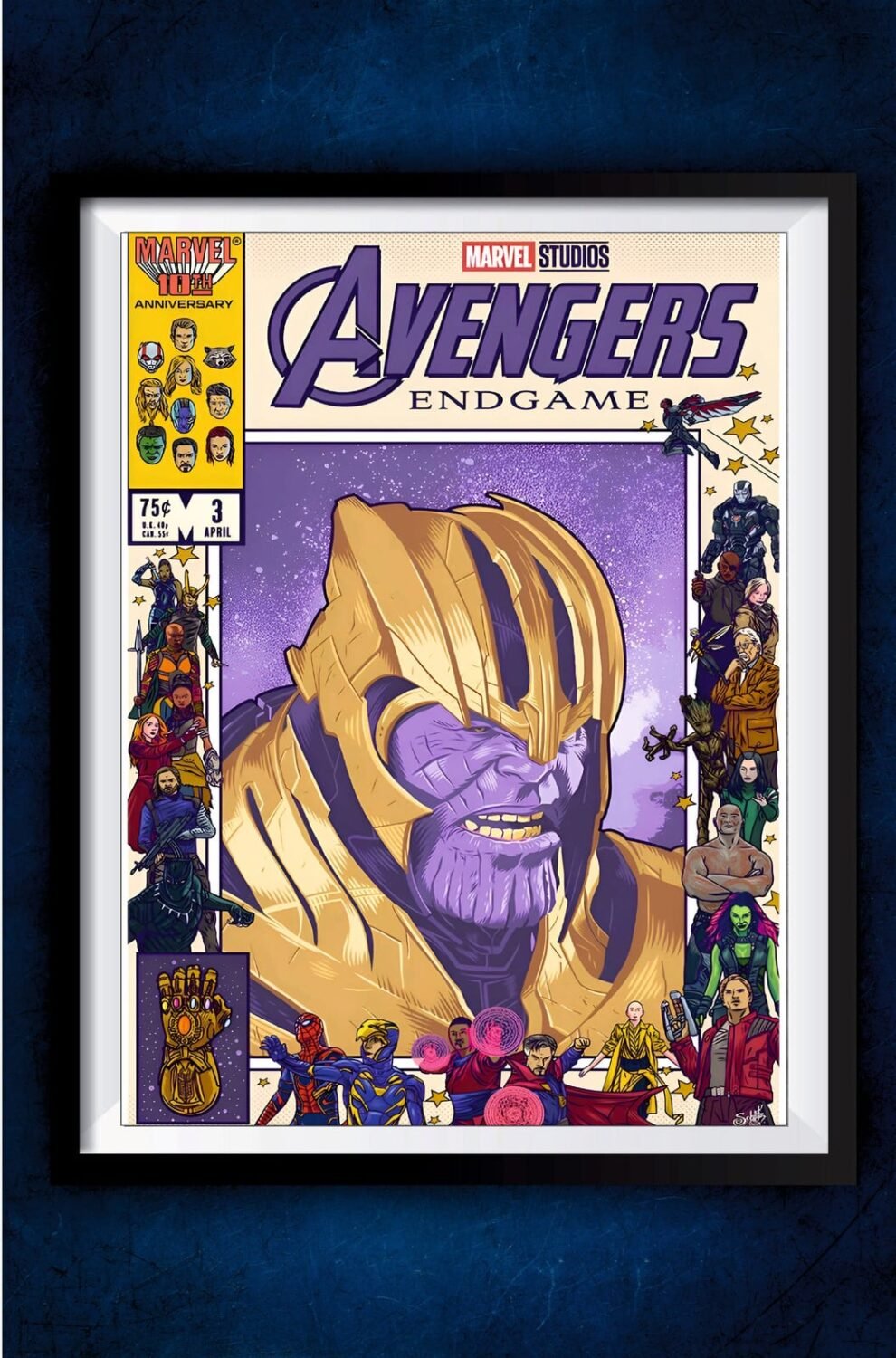 Avengers Endgame Comic Banner Poster