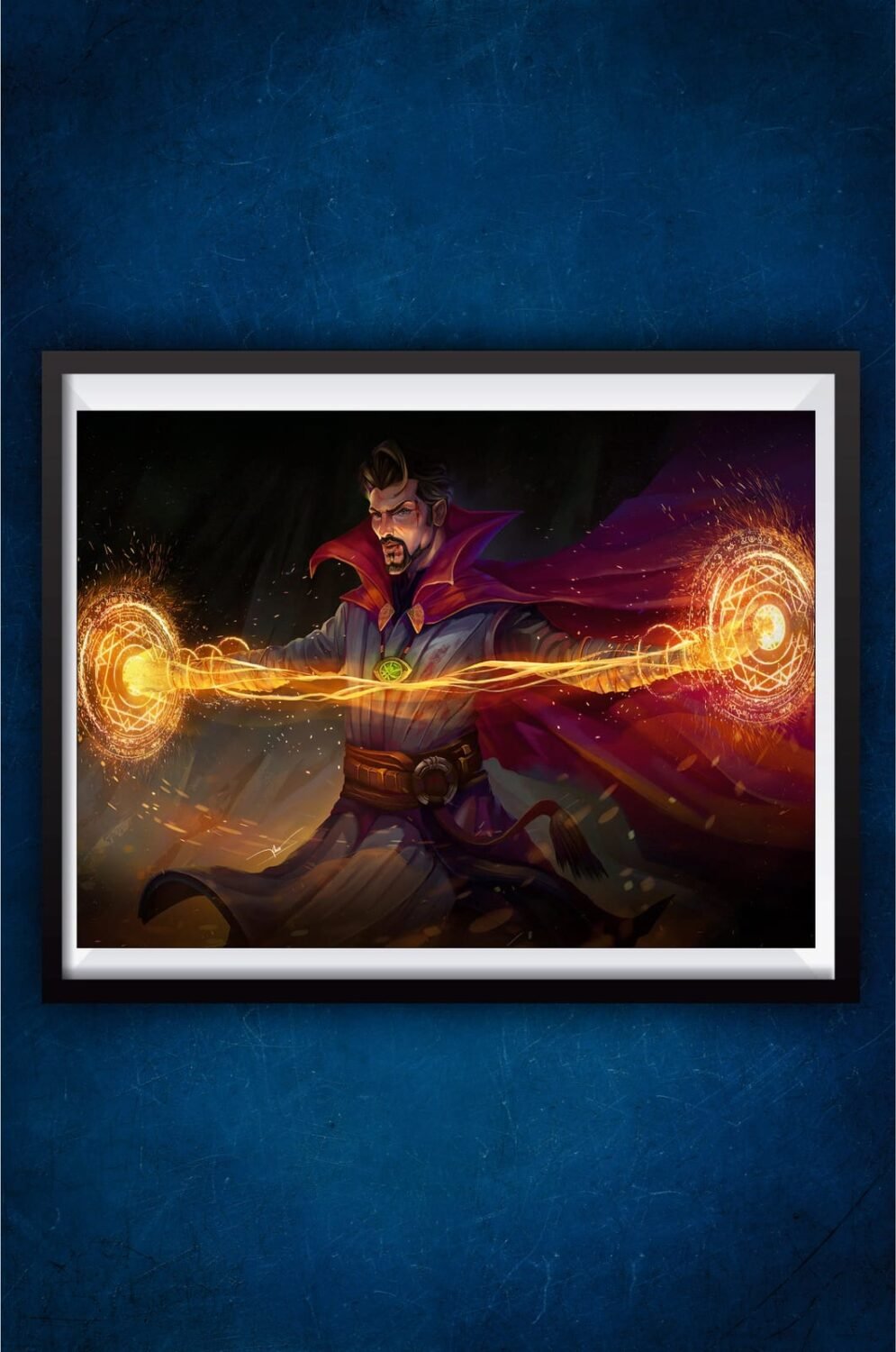 Dr Strange Using Spell Poster
