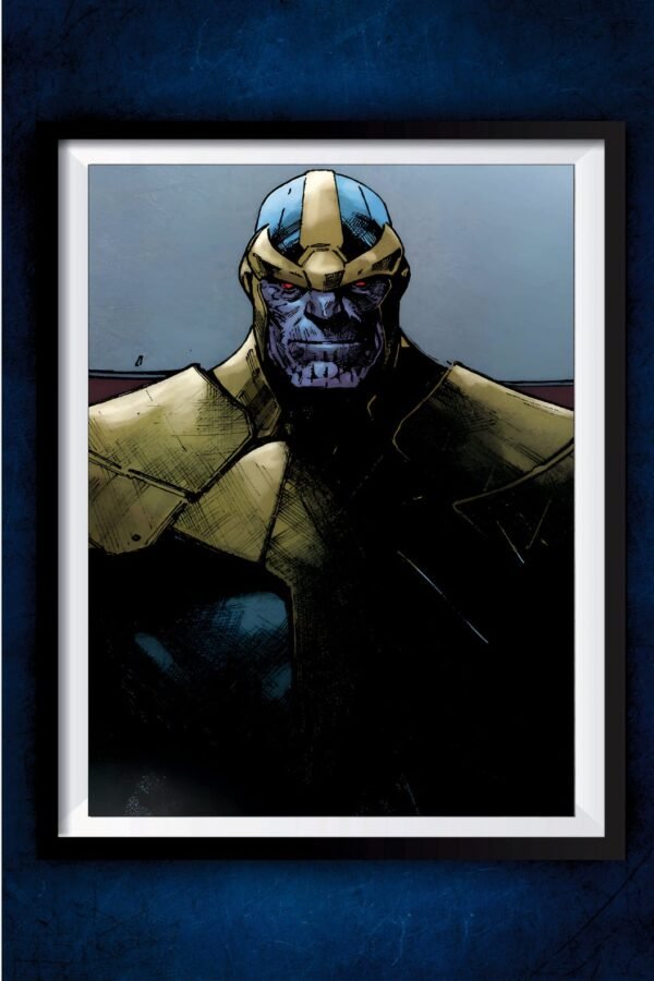 Thanos Comic Style Poster
