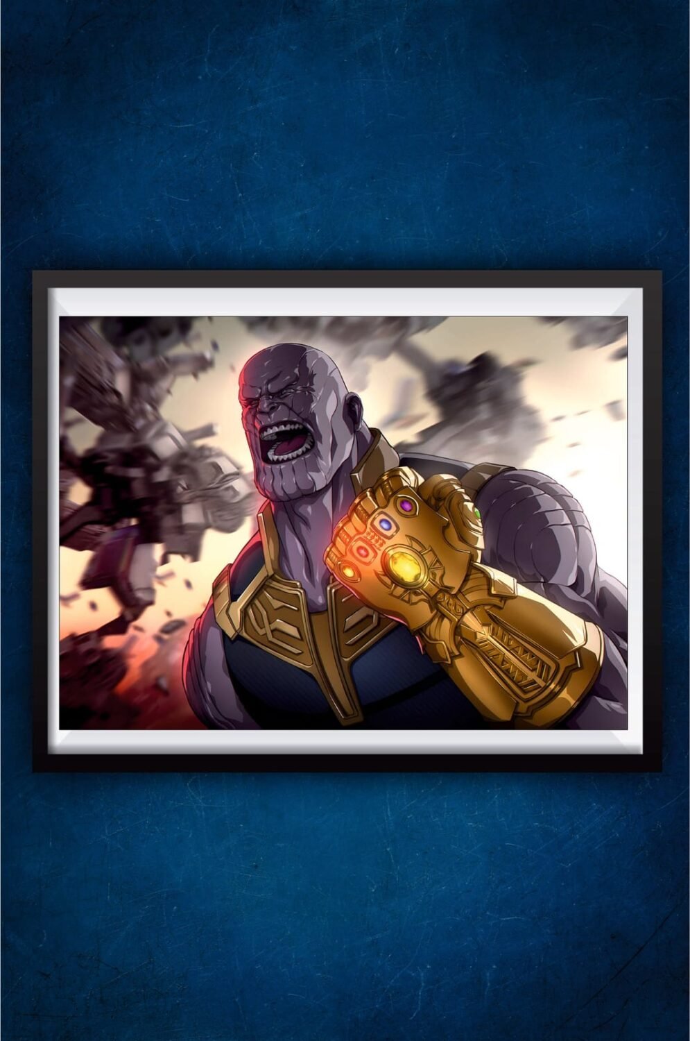 Thanos using Infinity Stones Poster