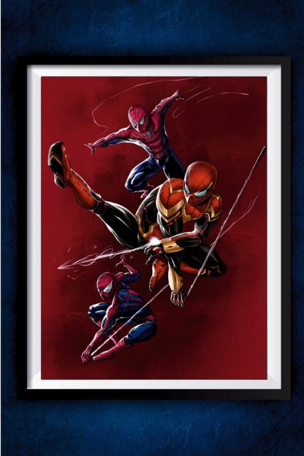 All Three Spiderman Poster