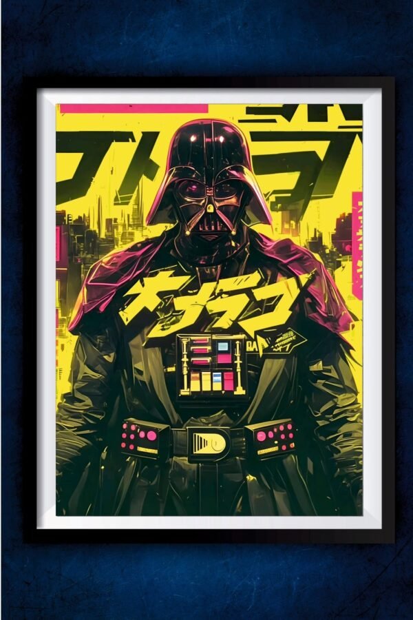 Darth Vader Yellow Art Poster