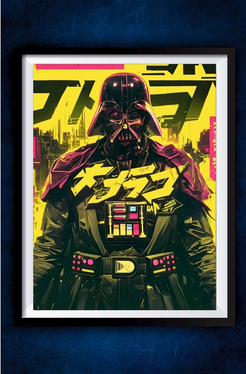Darth Vader Yellow Art Poster