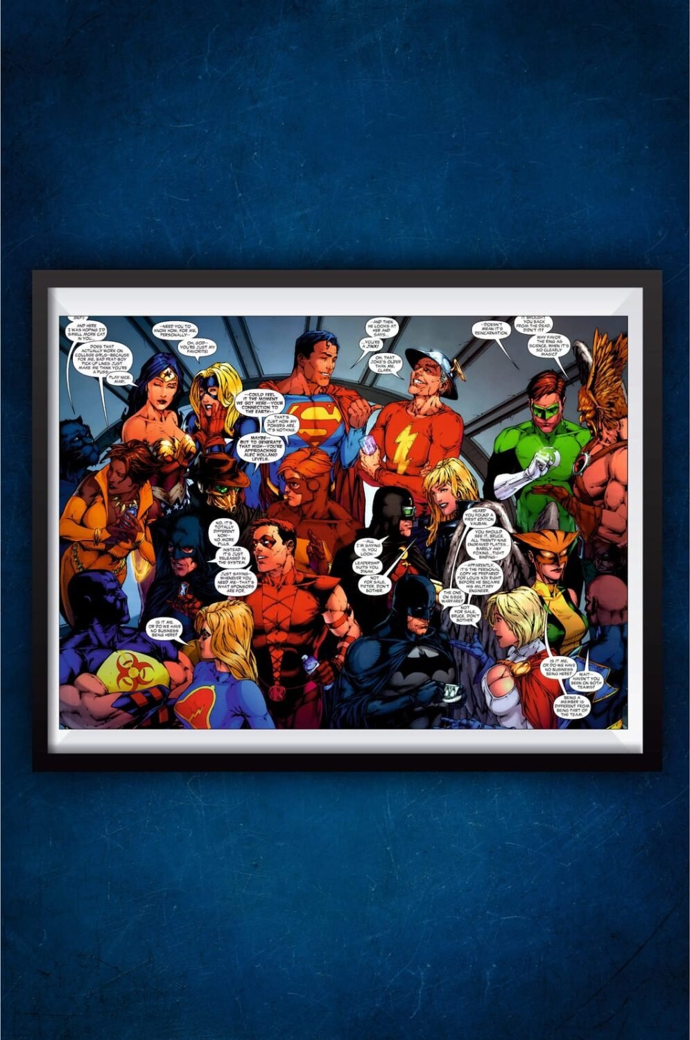 DC all Character Comic Style Poster