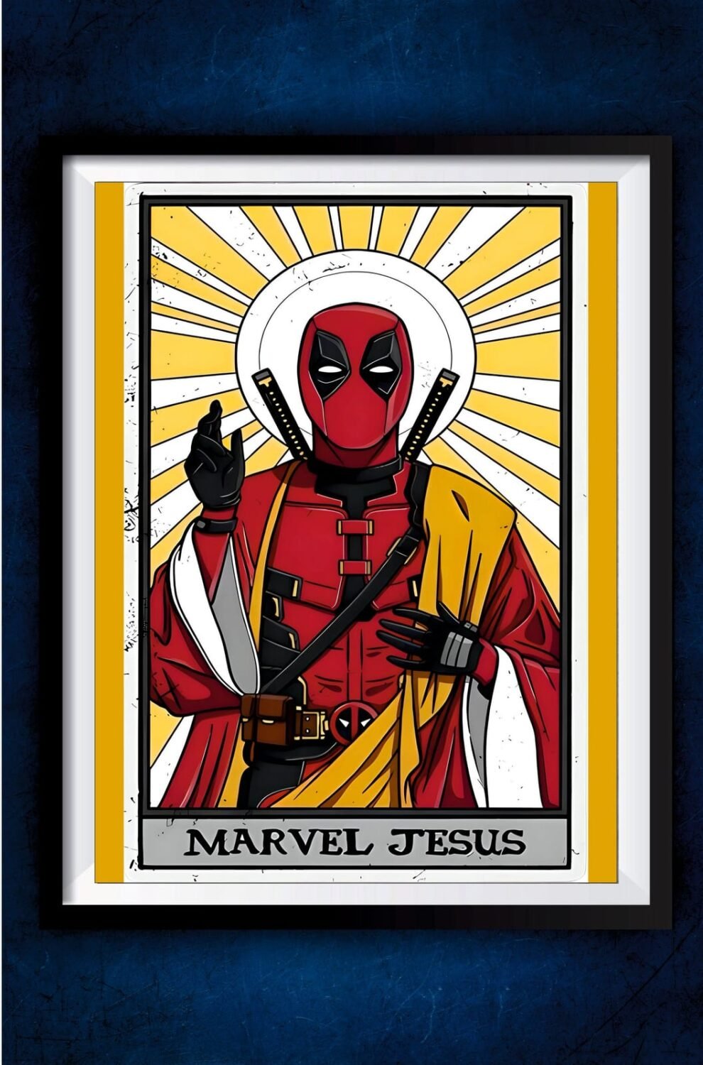 Deadpool Marvel Jesus Poster