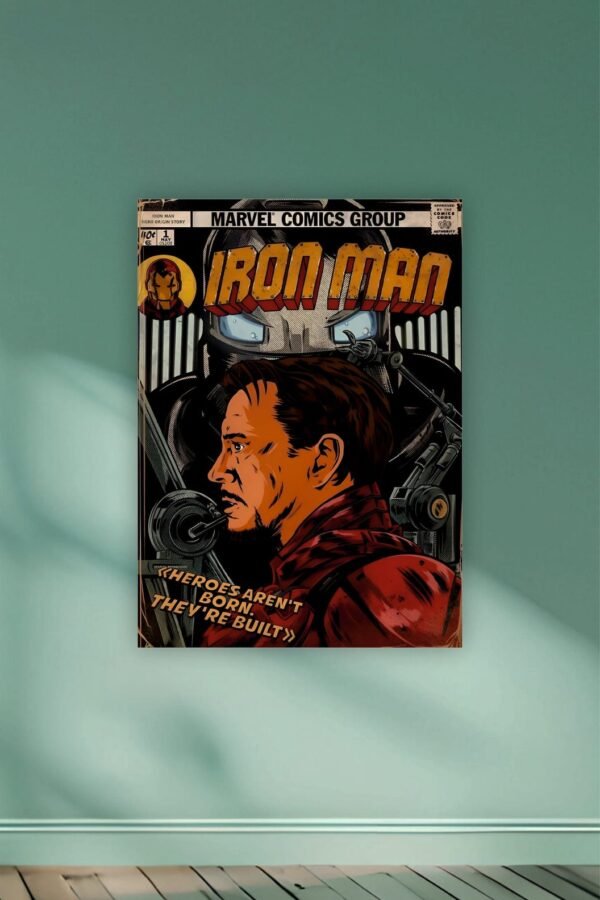 Ironman Comic Style Poster