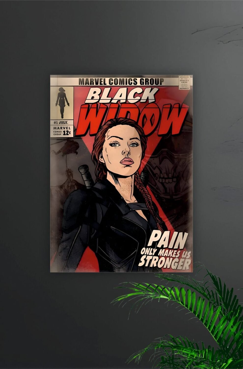 Black Widow Comic Style Poster