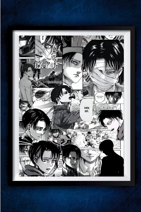 Levi Collage Aot Poster
